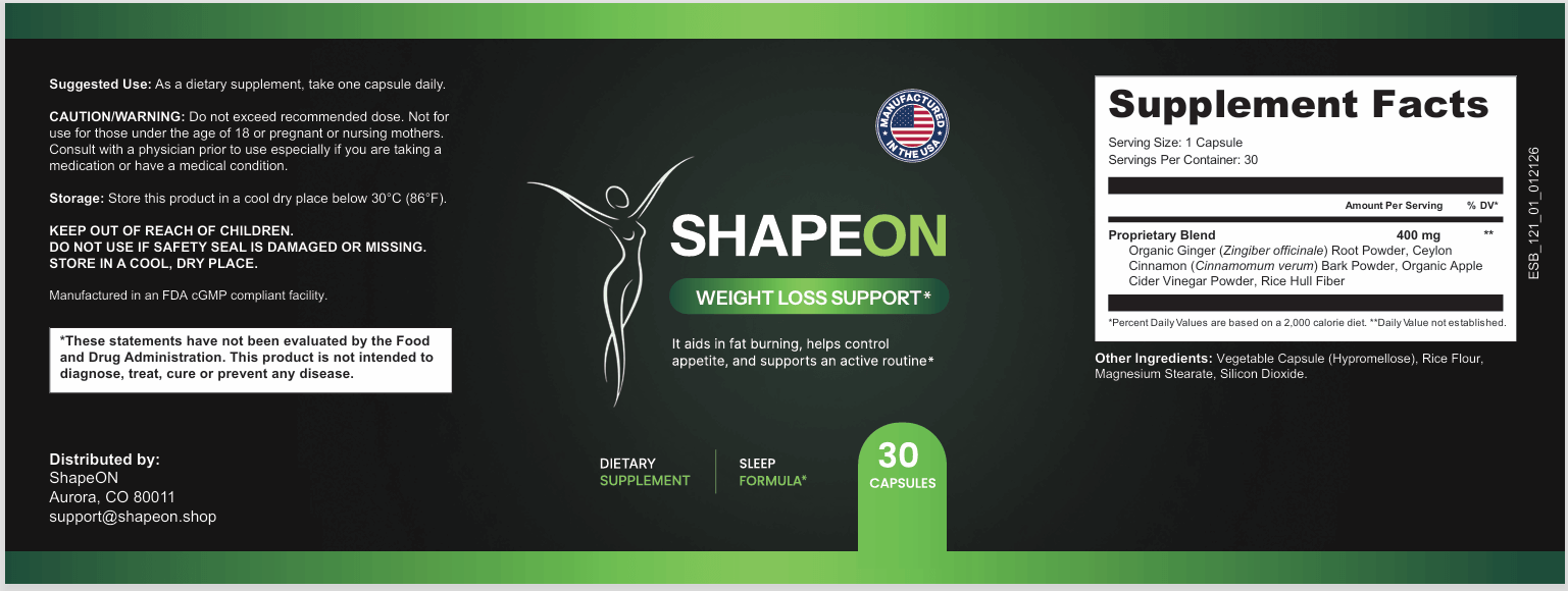 ShapeON secure label